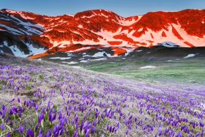 Urdin circus in Rila mountain at springtime