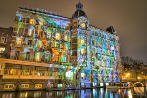 Light Festival, Hotel De Doelen, Amsterdam, The Netherlands